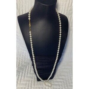 Napier 30 inch high end faux pearls with gold colored clasp